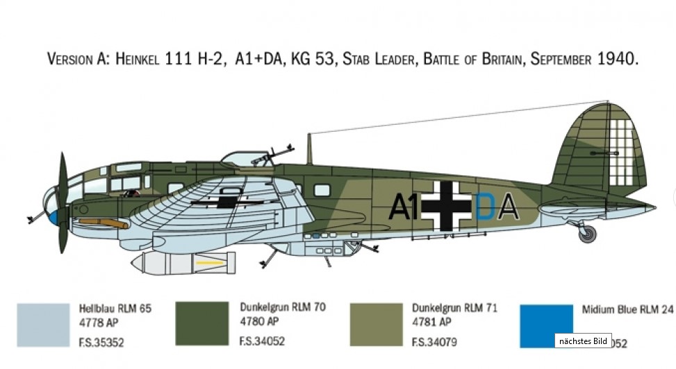 Italeri 1436 Heinkel HE-111H-6