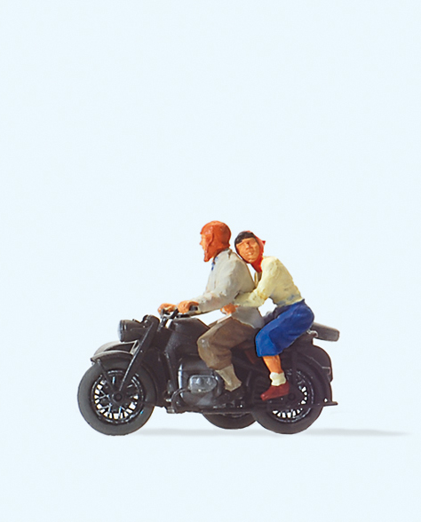Preiser 28148 Motorradfahrer. Zündapp KS 750