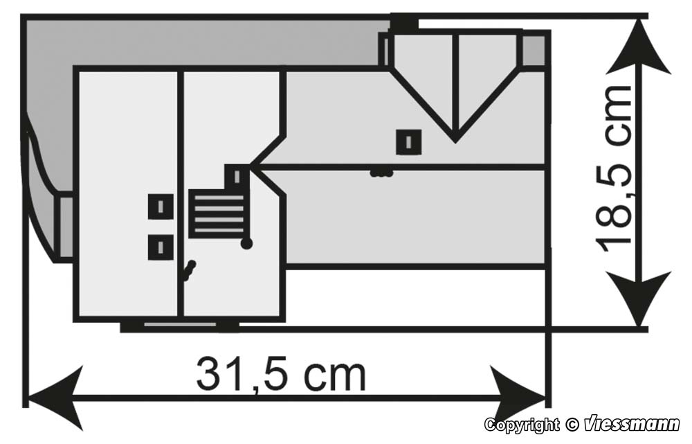 Kibri 39388 Bahnhof Grasbrunn