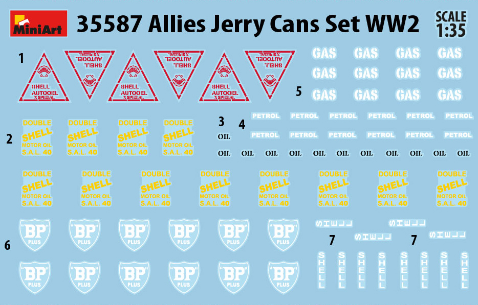 MiniArt 35587 Allies Jerry Cans Set / Kanister-Set