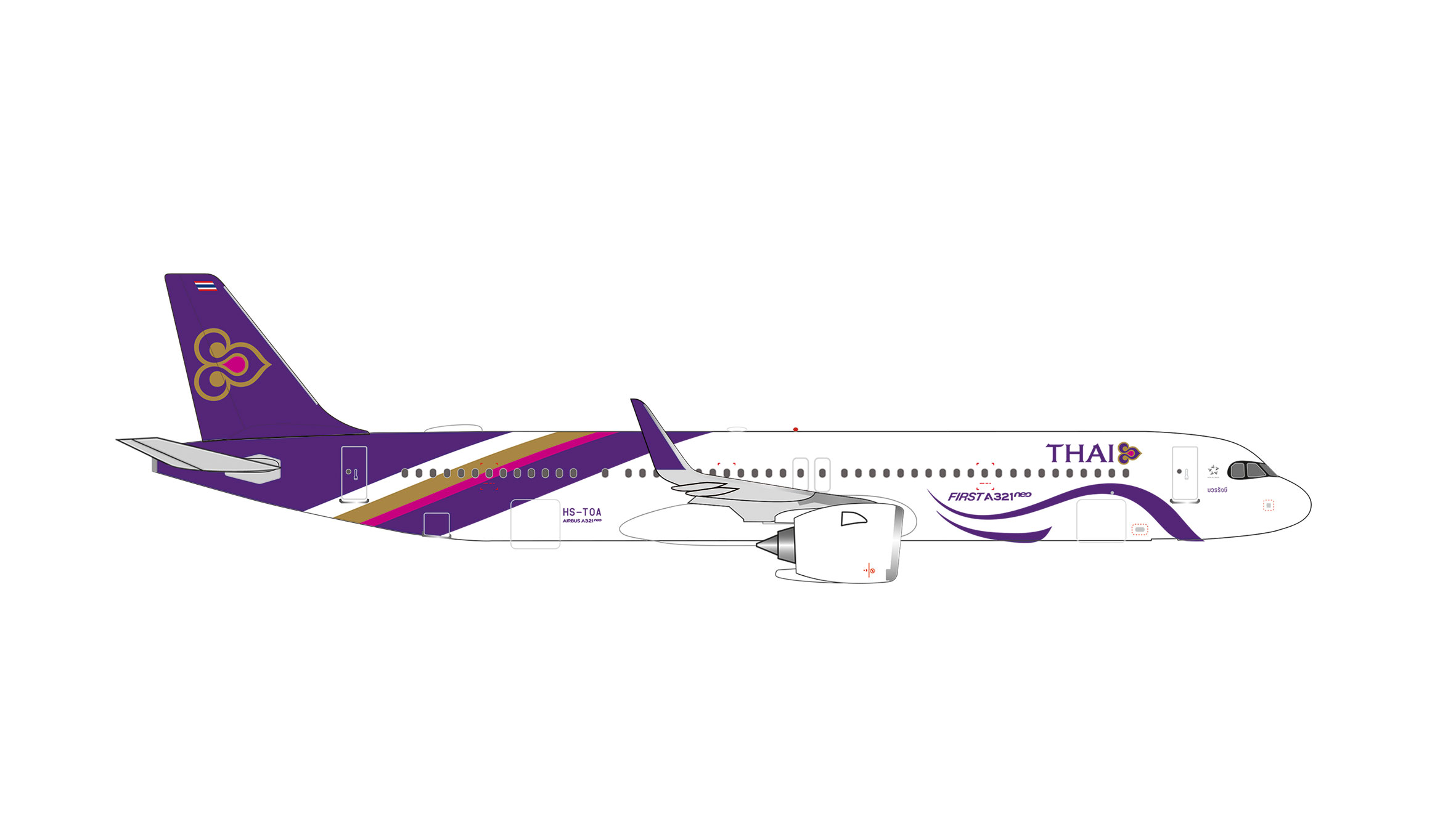 539708 Airbus A321neo Thai Airways