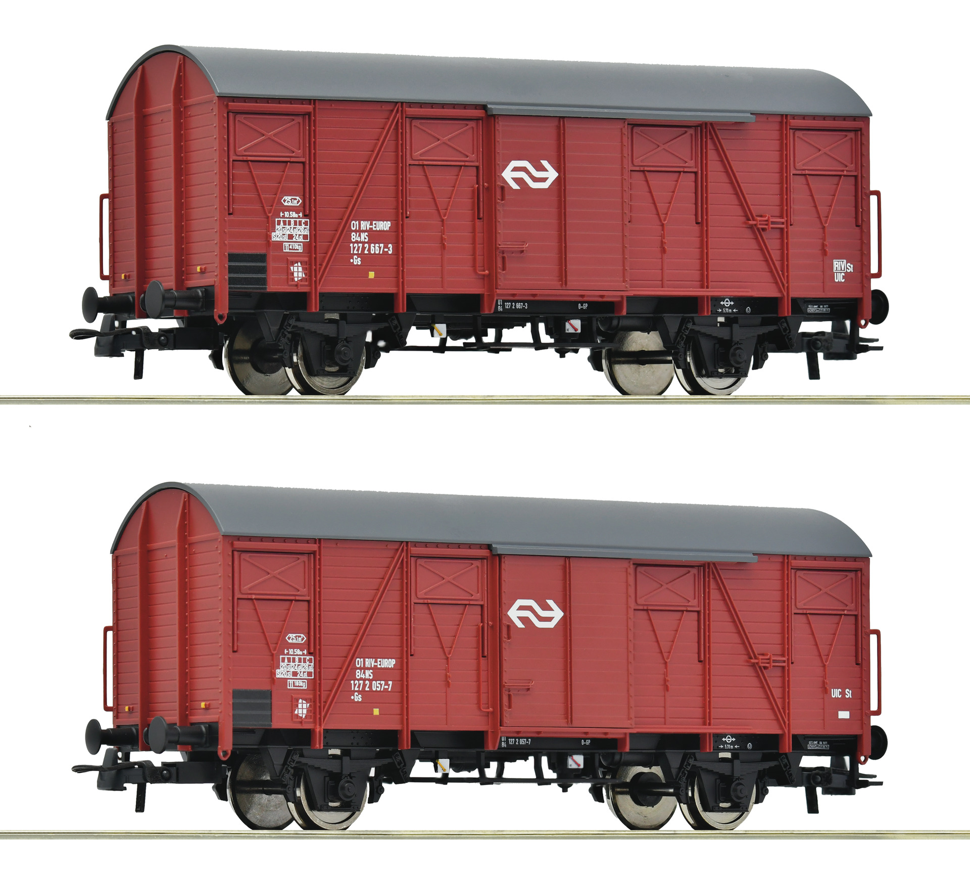 6600151 NS ged. Güterwagen Gs Set 2tlg. Ep.4