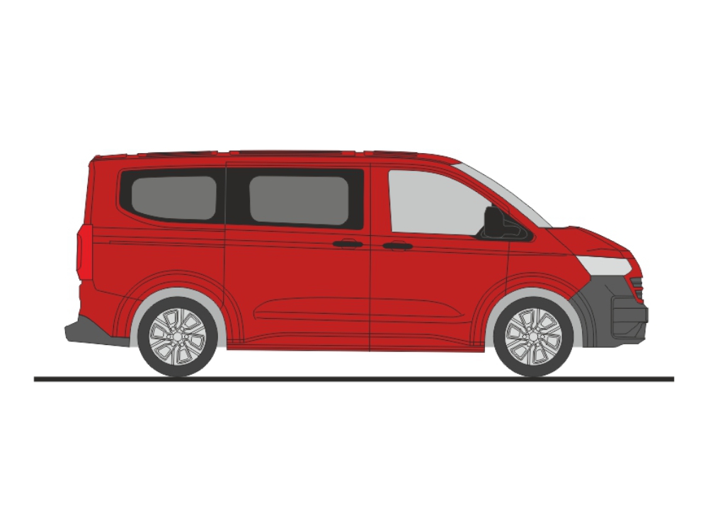 11711 VW T7 Kasten KR FD intensive red