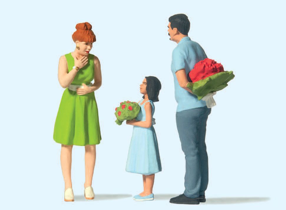 Preiser 44934 Überraschung mit Blumen