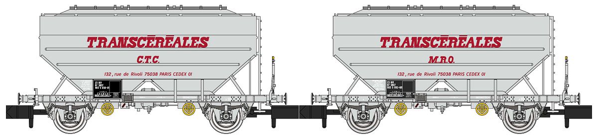 REE Modeles NW-310 SNCF Getreidewagen-Set 2-tlg. Ep.4