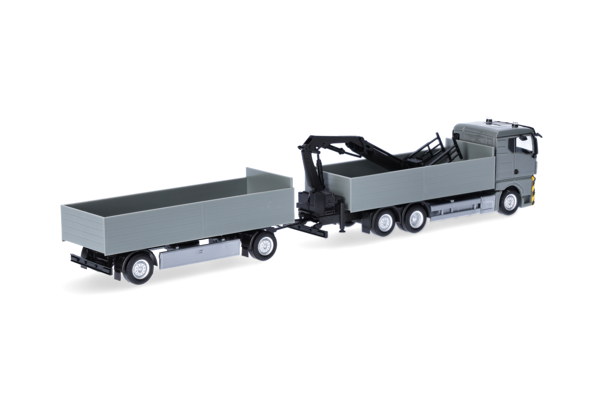 Herpa 320825 MAN TGX GN PHZ mit Ladekran grau/gelb