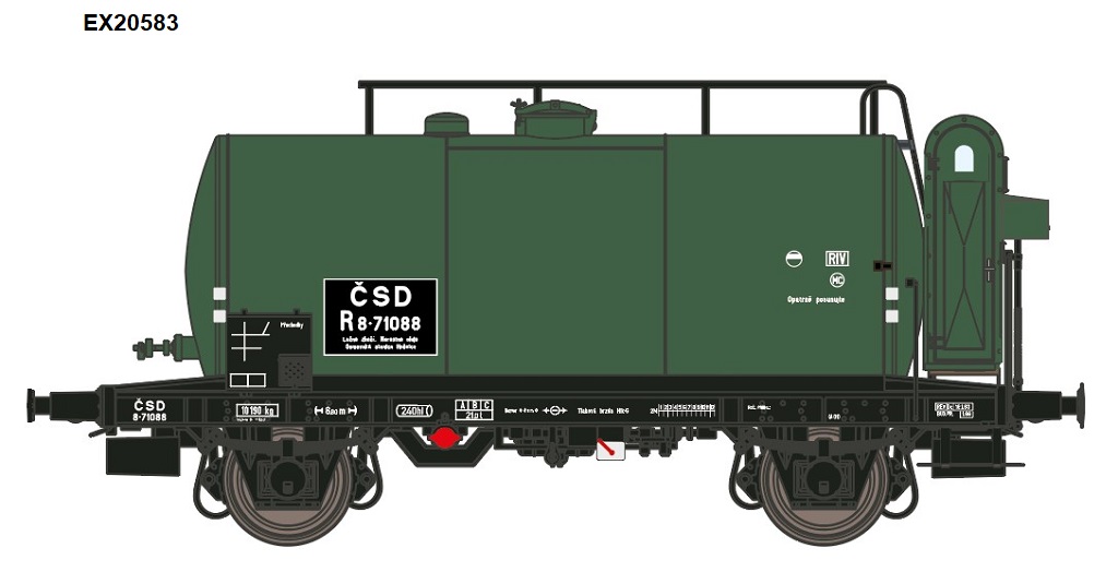 Exact-train 20583 CSD Kesselwagen mit Bremserhaus Ep.3