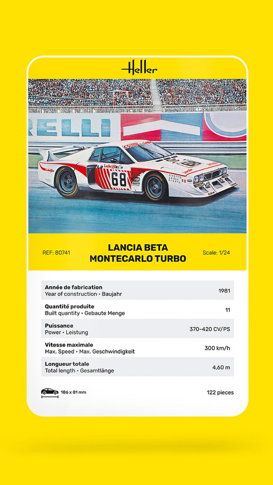 Heller 80741 Lancia Beta Montecarlo Turbo