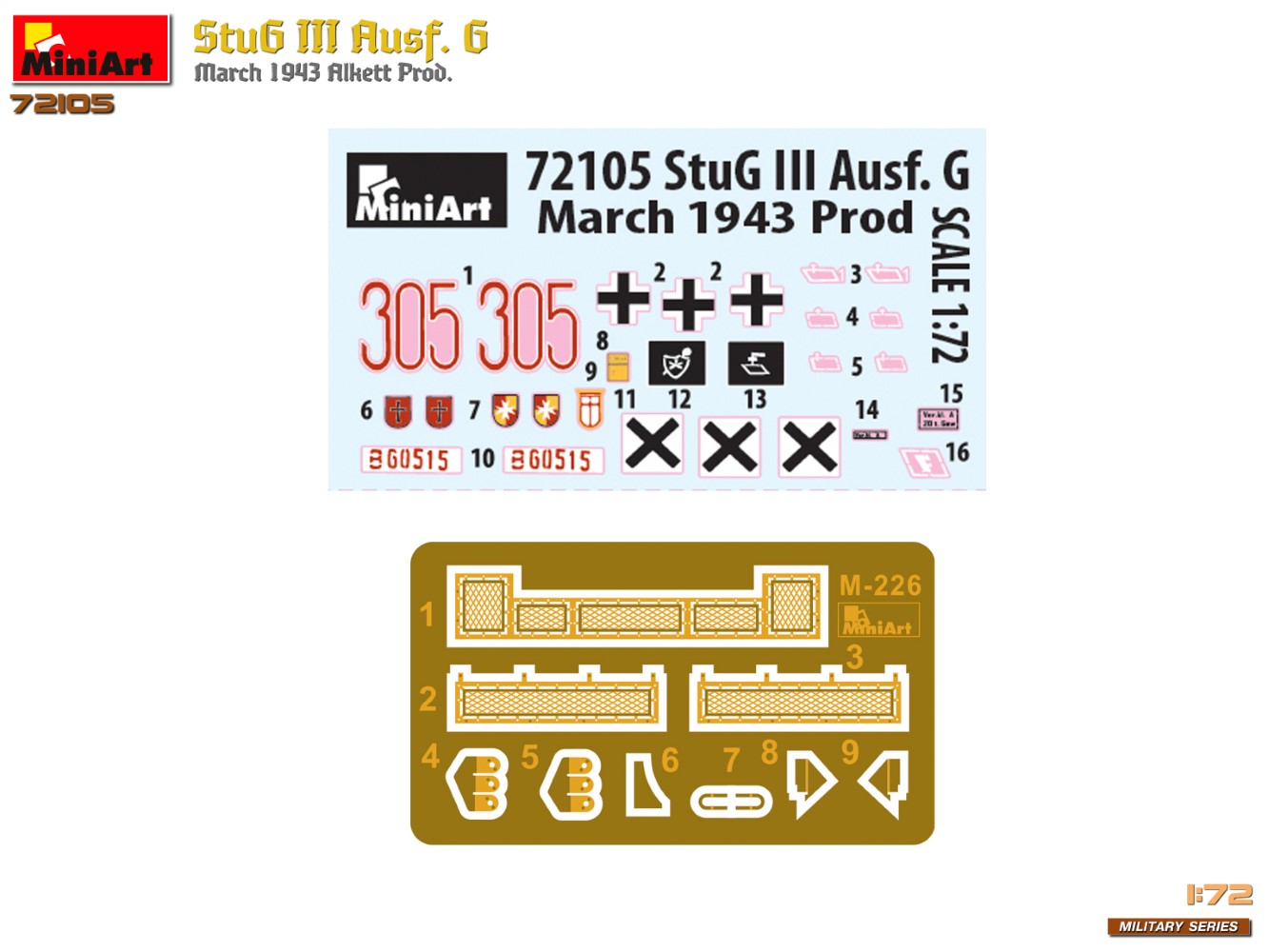 MiniArt 72105 StuG III Ausf. G March 1943 Prod.
