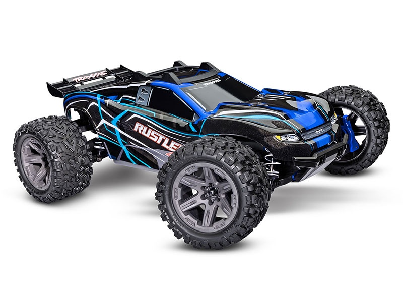 TRX67164-4BLUE Rustler 4x4 BL-2S blau 1/10 Stadium-Tru