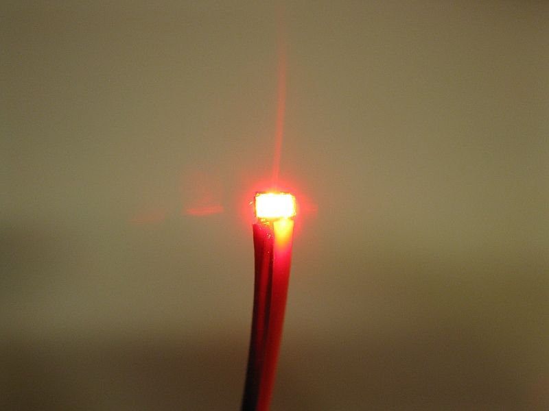 50027 LED SMD 0603 mit Kabel rot für Car Syst