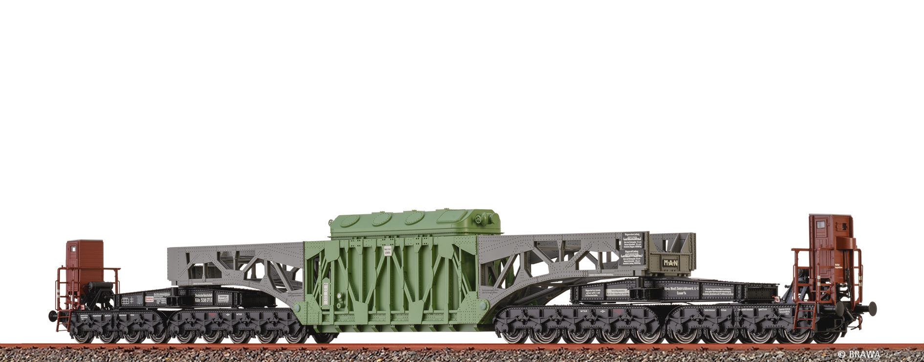 Brawa 51272 DRG Schwerlastwagen SSt125 "RWE" Ep.2
