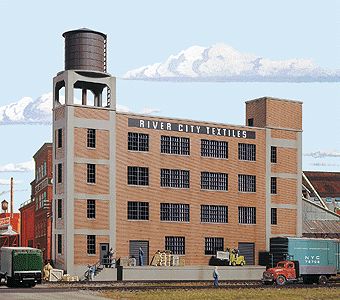 Walthers 3178 River City Textiles Background Building