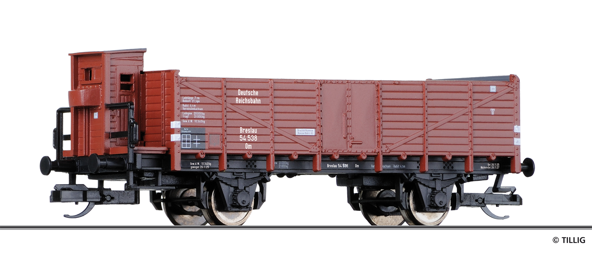 14298 Offener Güterwagen Om Breslau der DRG