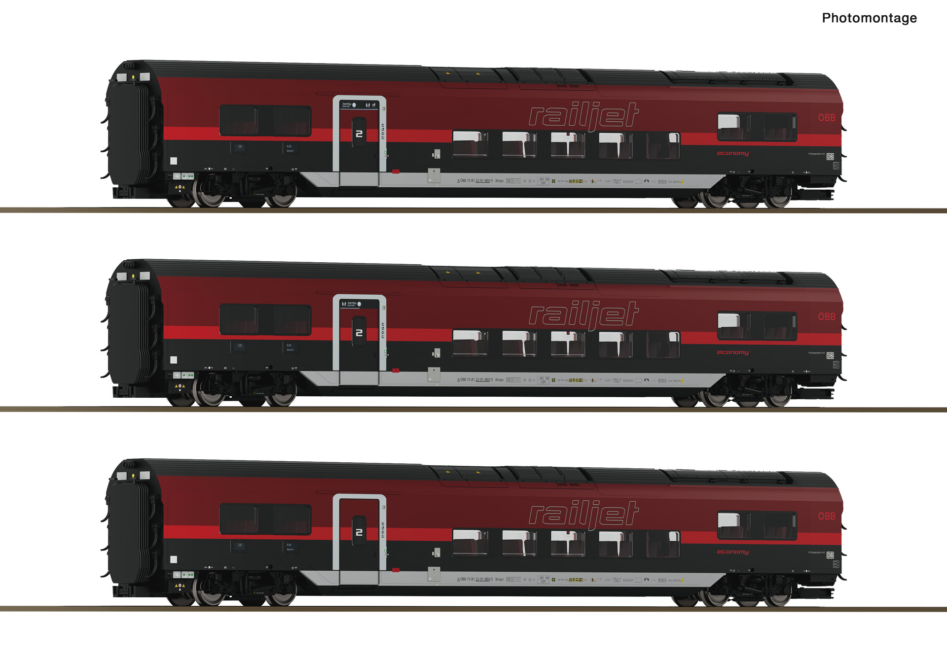 6210179 ÖBB "Railjet 2"  Set 2  3-tlg. Ep.6