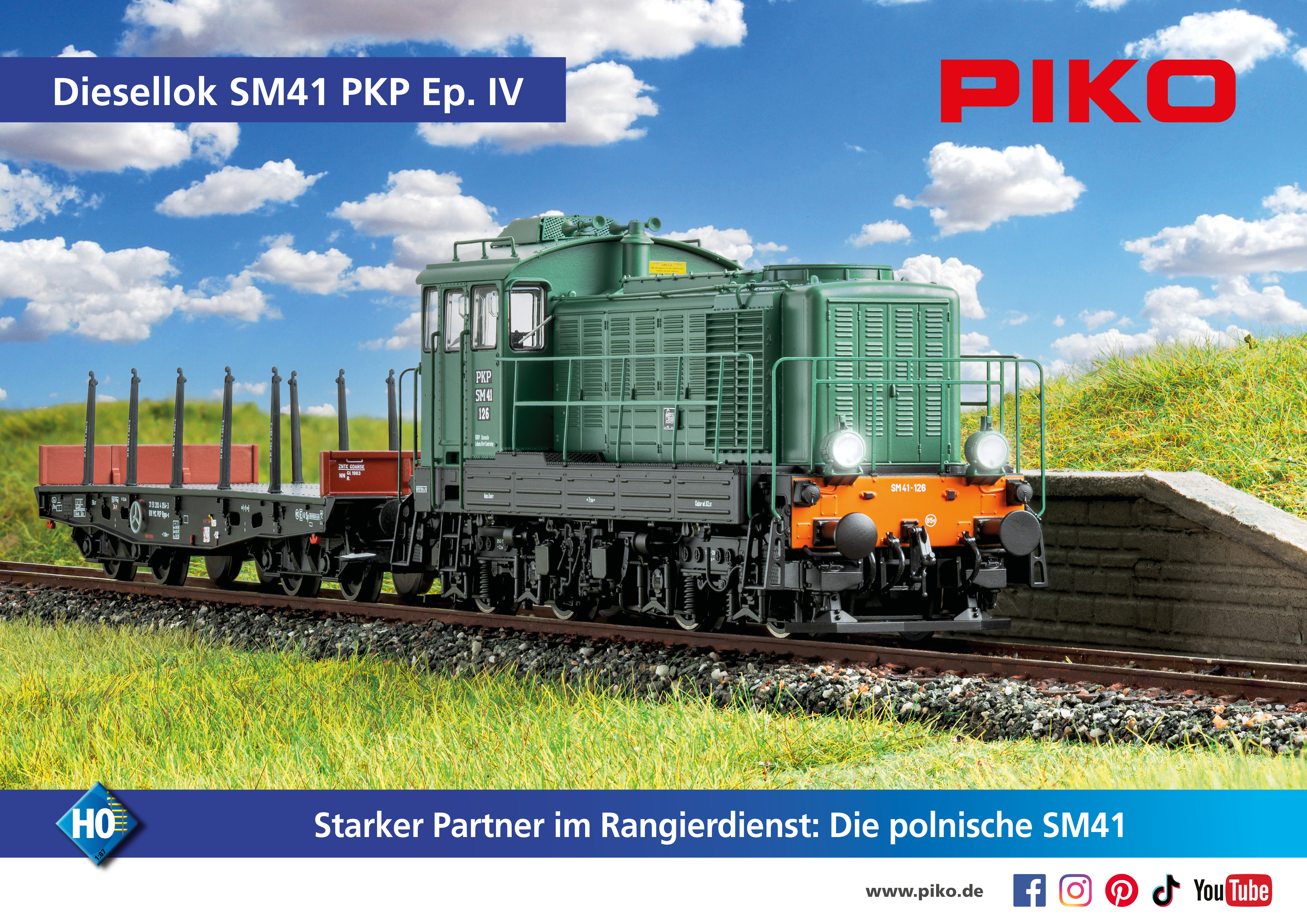Piko 52389 PKP Diesellok Sm41 126 Ep.4 AC