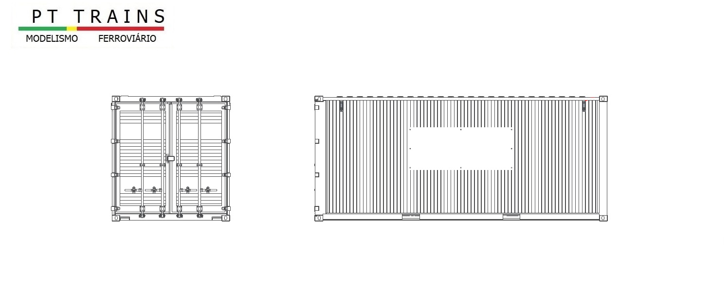 PT820000W 20´DV Werft/Baustelle Container RAL 9003