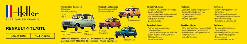 Heller 80759 Renault 4 TL/GTL