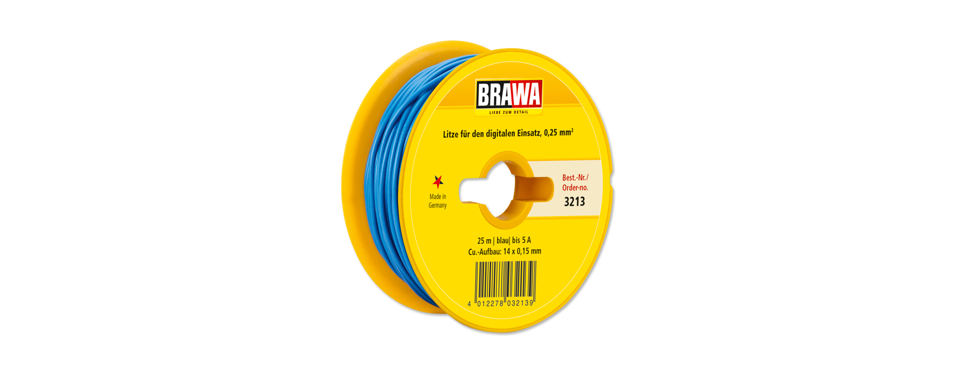 3213 Litze einadrig, blau 0,25 mm² 25 m