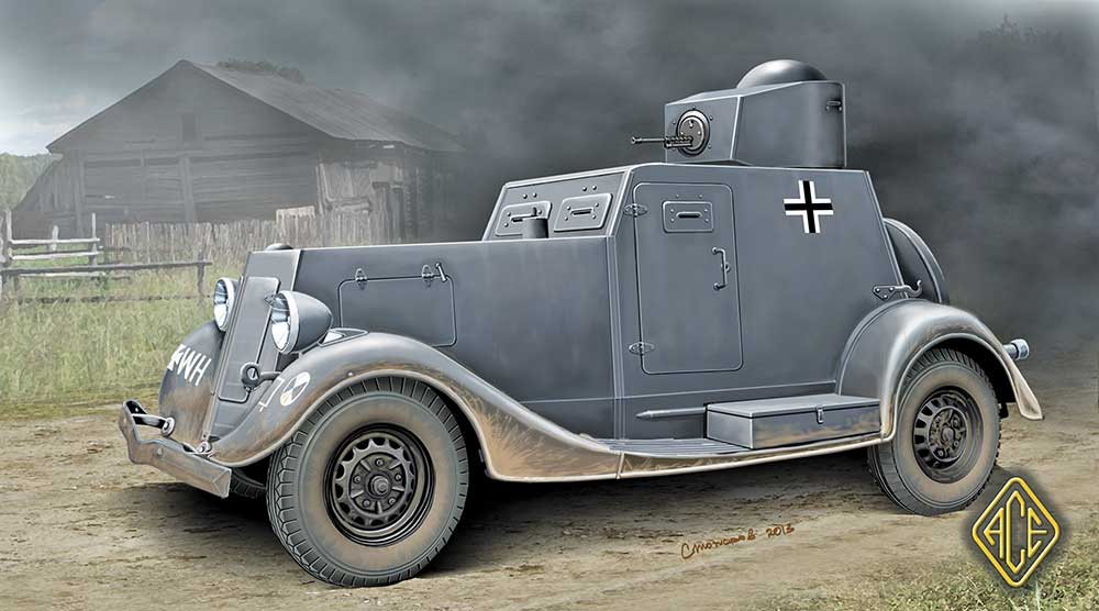 48108 BA-20 light armored car, early prod.