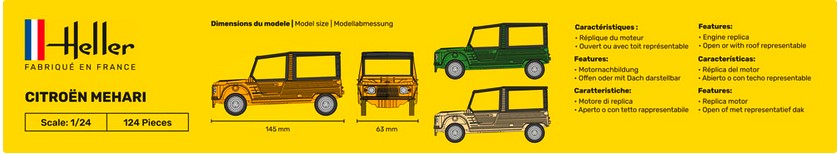 Heller 80760 Citroen Mehari
