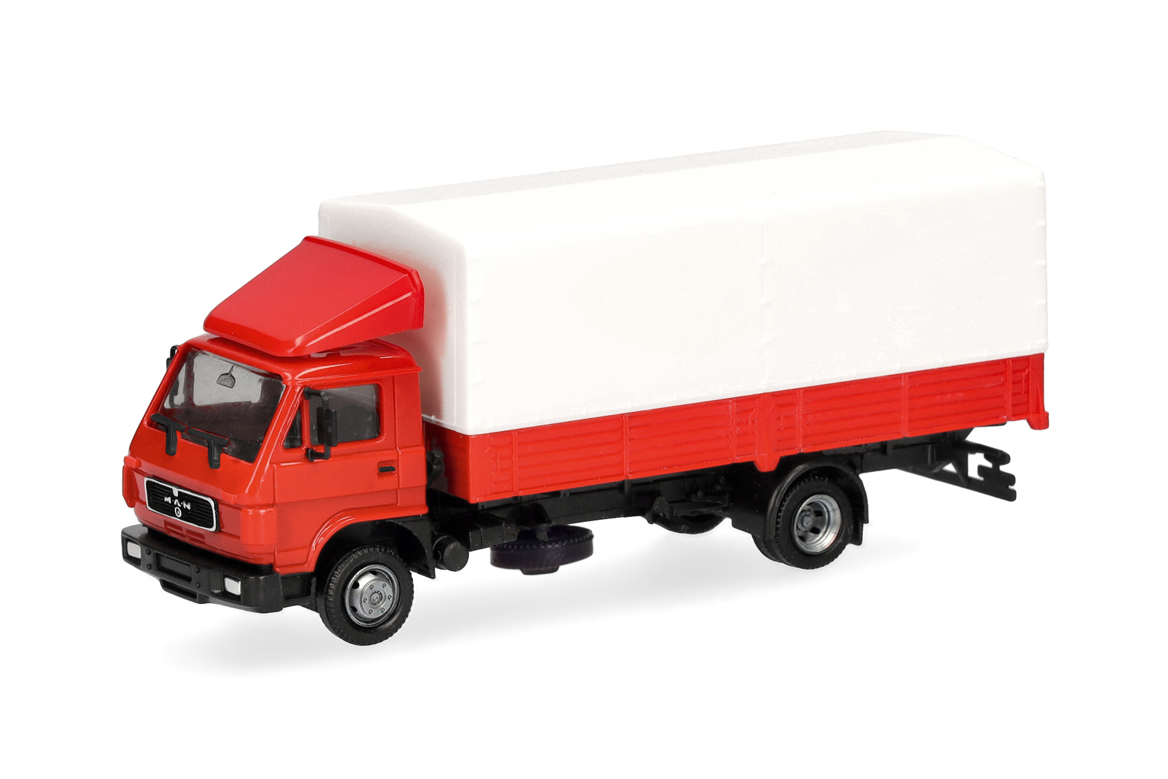321754 (Basic) MAN G90 Planen-LKW rot/weiß