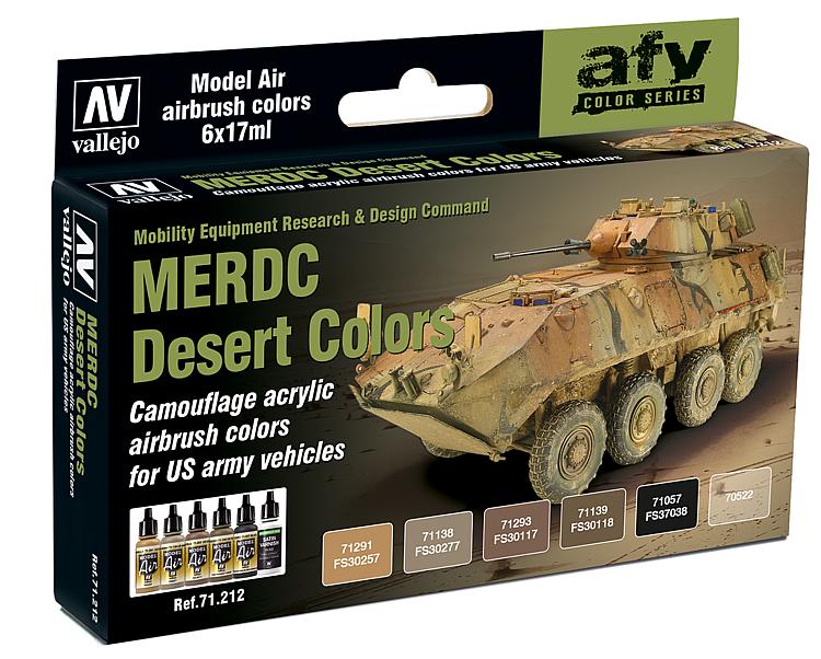 71212 Farbset, MERDC Wüstentarnung US Armee