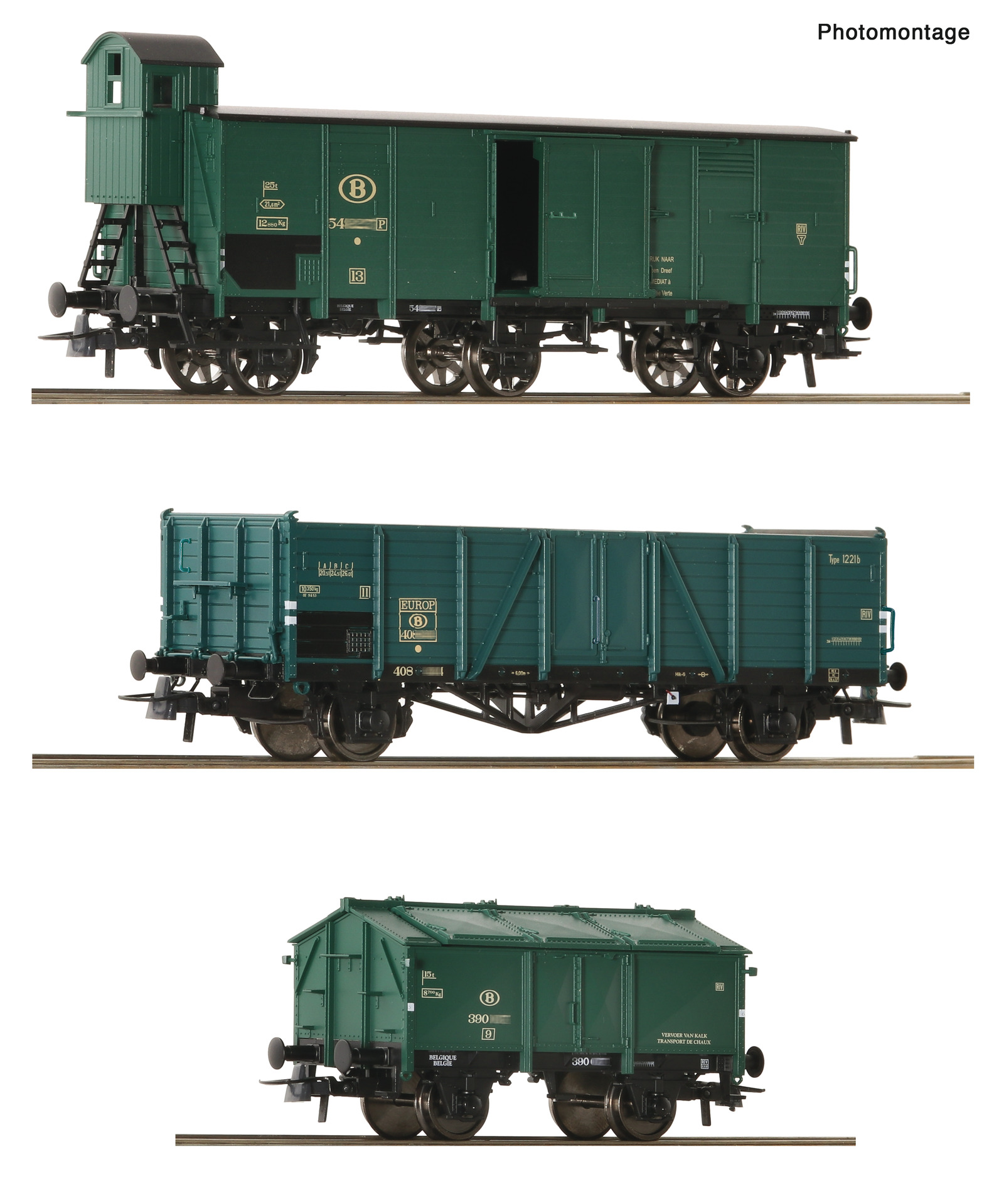 Roco 6600079 SNCB Güterzug Set 3tlg. Ep.3