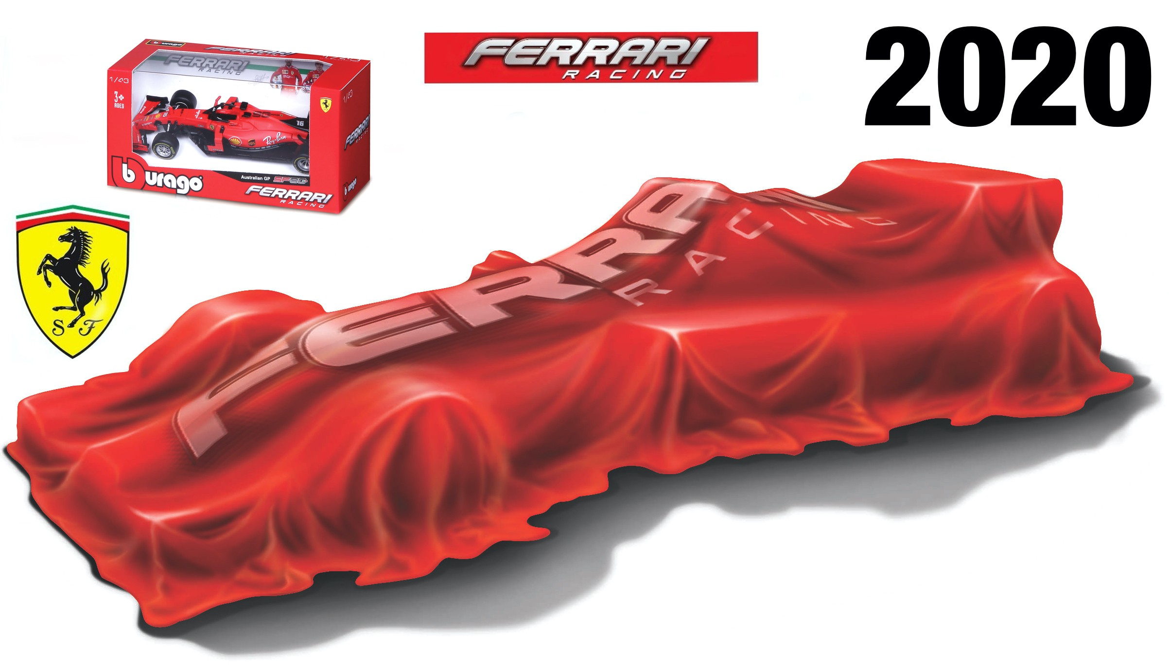 36823L Ferrari Scuderia #5 S.Vettel 2020