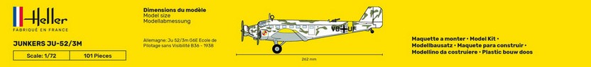 Heller 80380 Junkers Ju-52/3m