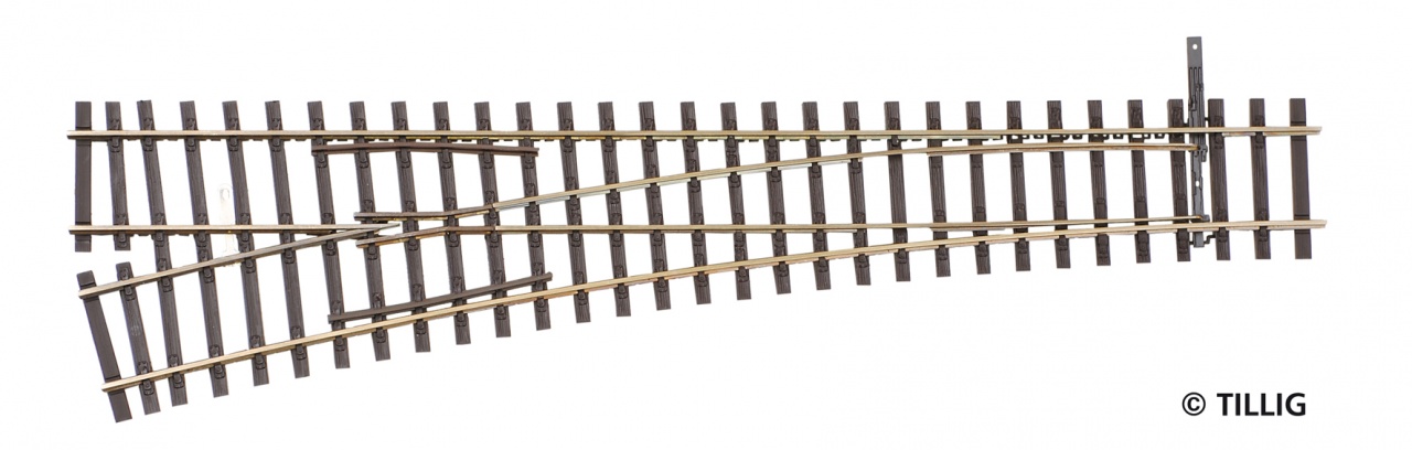 85344 Hand-Weiche links 15° R 866 , L=228mm