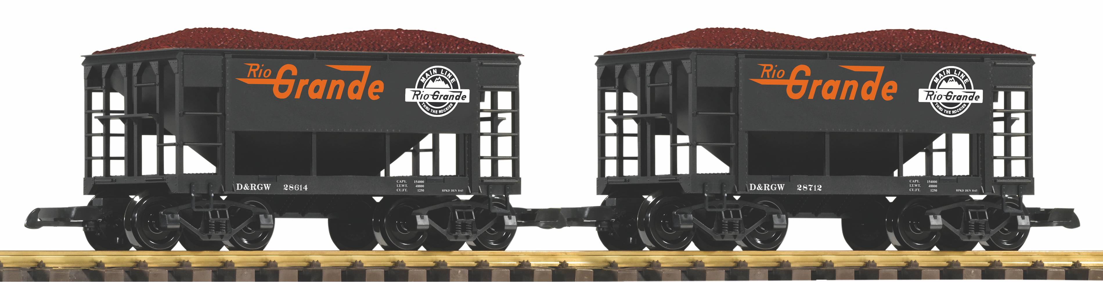 Piko 38931 D&RGW Schüttgutwagen-Set 2-tlg.
