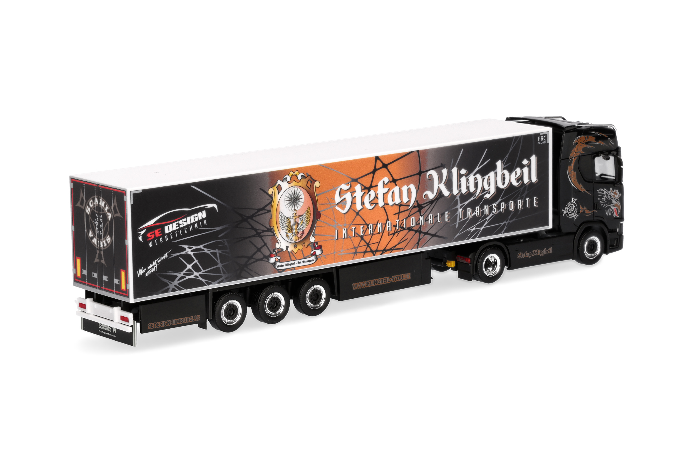 Herpa 321013 Scania CS20 HD Kühl-KSZ Stefan Klingbeil
