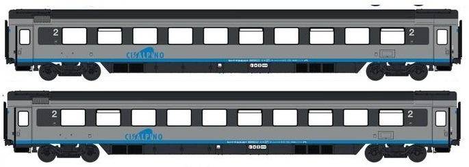 PI9718 SBB Cisalpino Reisezugwg.-Set 2-tlg Ep.5