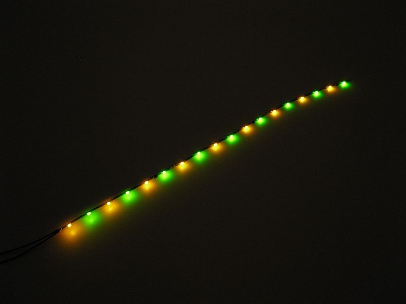 50128 Winzige LED Lichterkette gelb / grün