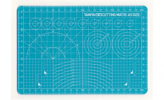 Tamiya 74142 Schneidunterlage DIN A5/Blau 150x220mm