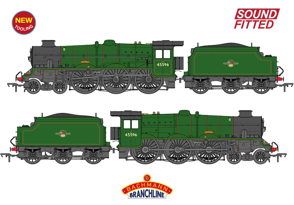 35-977ASF LMS Jubilee with Double Chimney & Welde