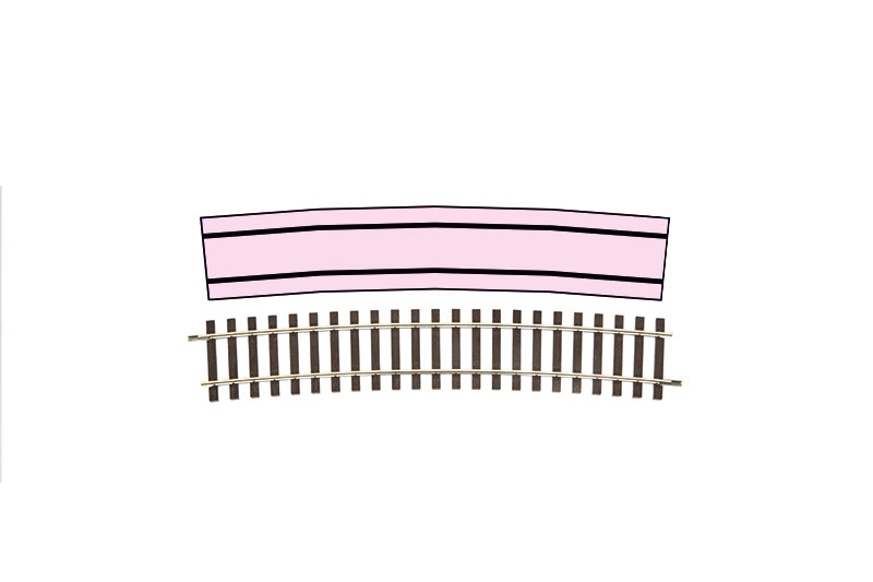 45025 Gleis gebogen R10 11,25°