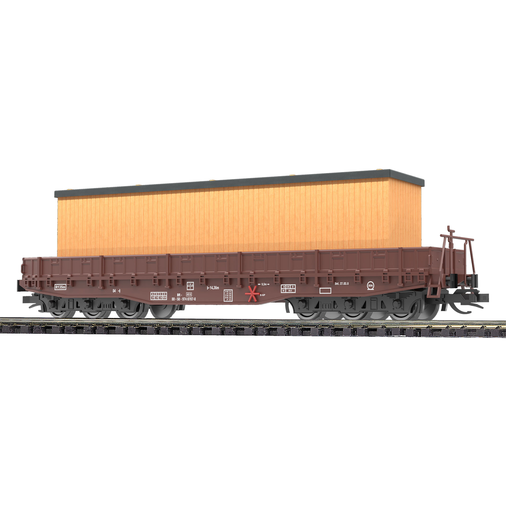 31183 DR Flachwagen Samm 4818 Kiste Ep.4