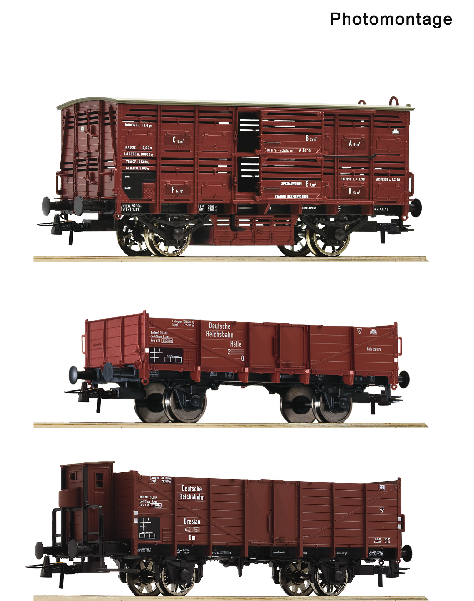 6600470 DRG Güterwagen-Set 3-tlg. Ep.2