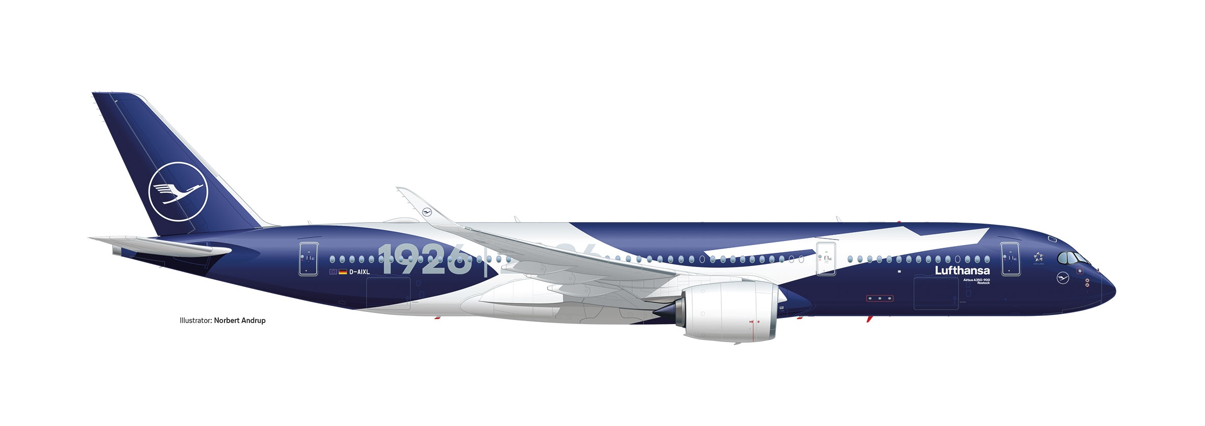 539012 Airbus A350-900 Lufthansa/100 Jahre