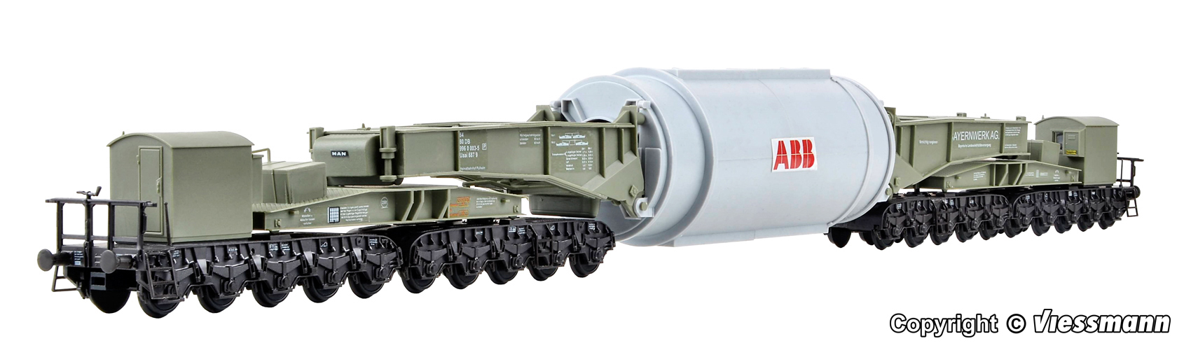 Kibri 16507 MAN Schienentiefladewagen