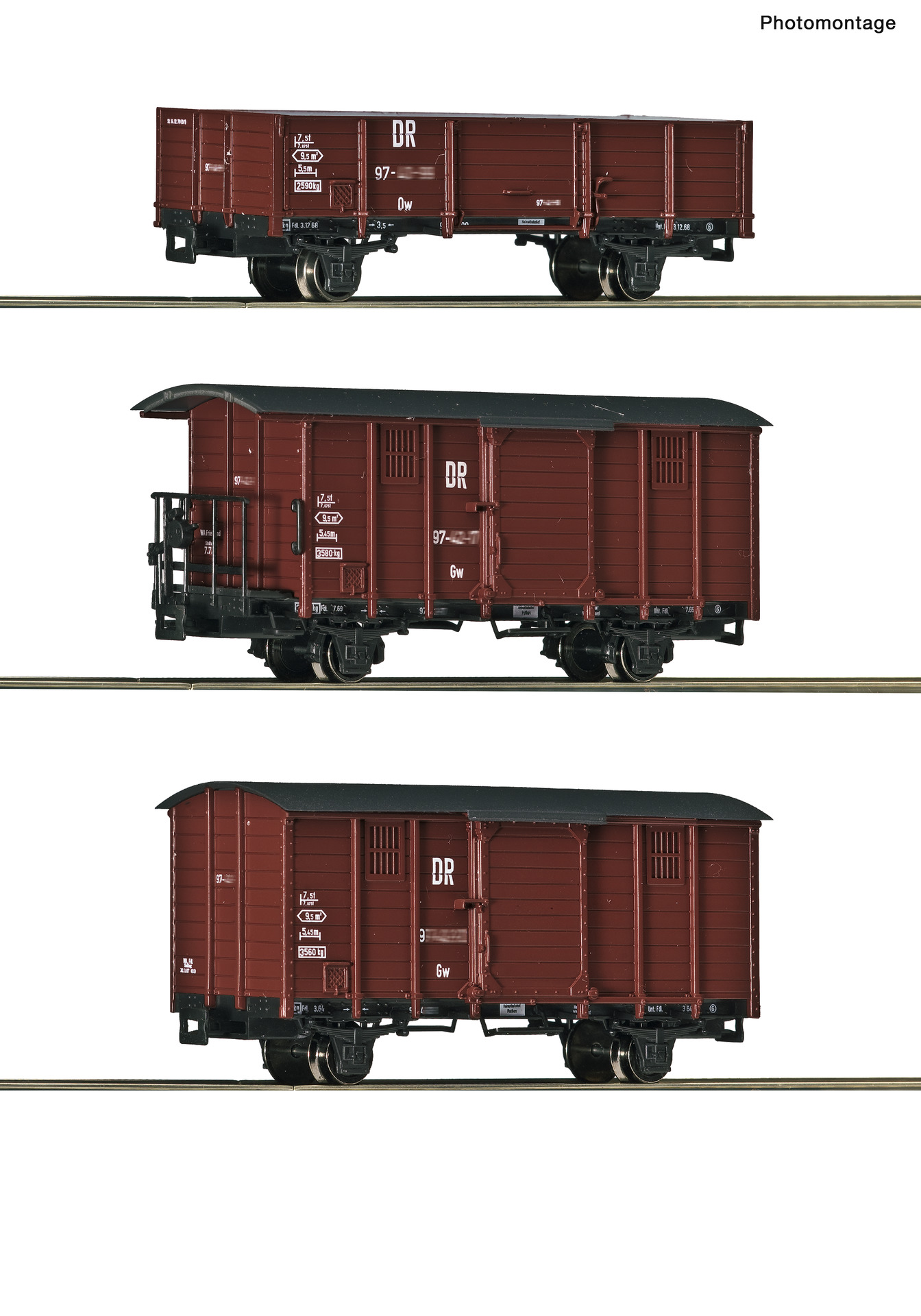 6640008 DR Güterwagen-Set 2-tlg. Ep.3/4