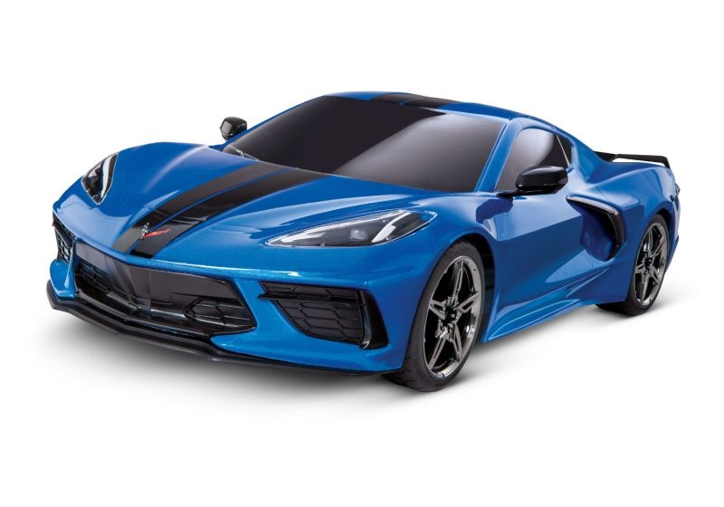 TRX93054-4BLUE SLVR 4Tec 3.0 Corvette C8 blau 1/9 Spor