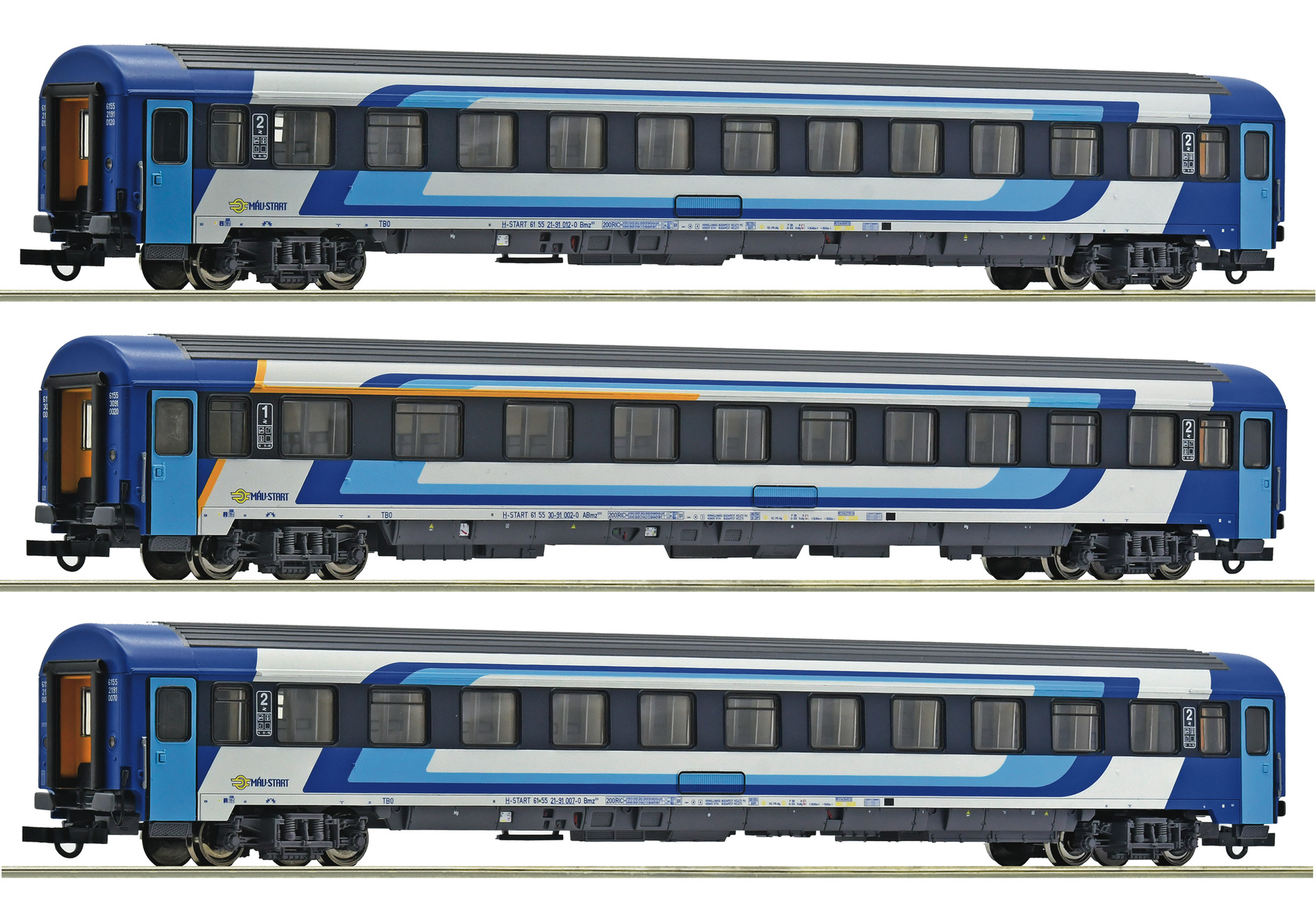 Roco 6200228 MAV Eurofima-Schnellzugwg. Set 3tlg. Ep6