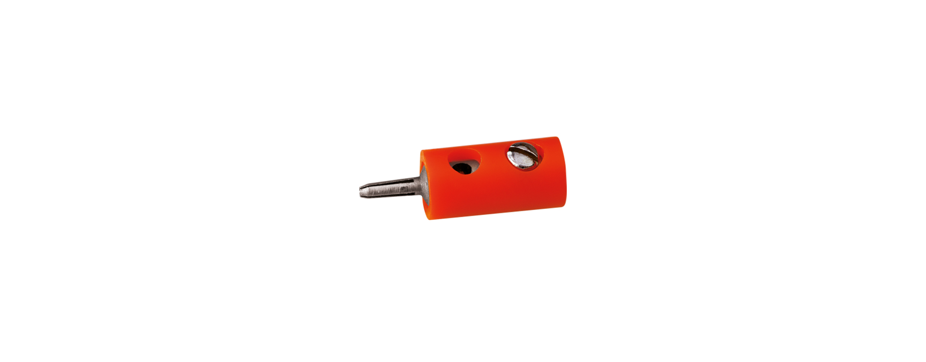 3006 Querlochstecker, orange 2,5 mm 100 St.