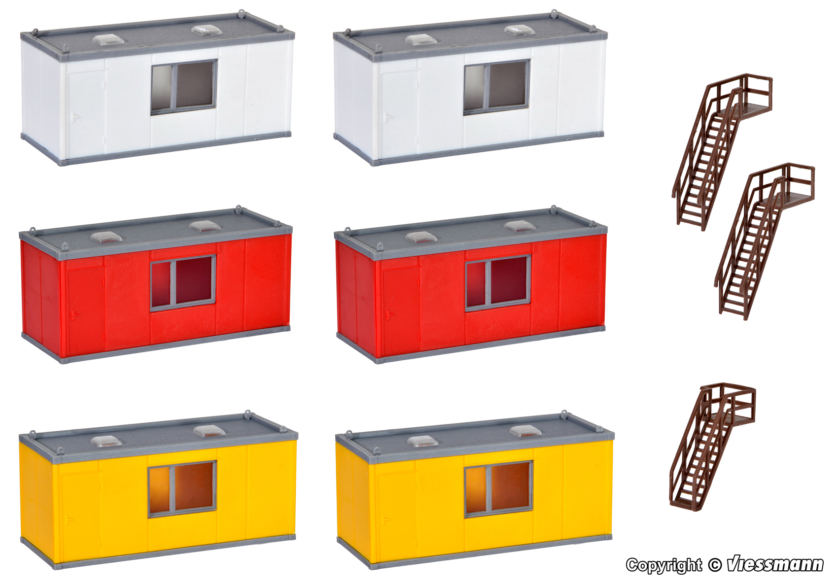38627 Gebäude-Container, 6 St.