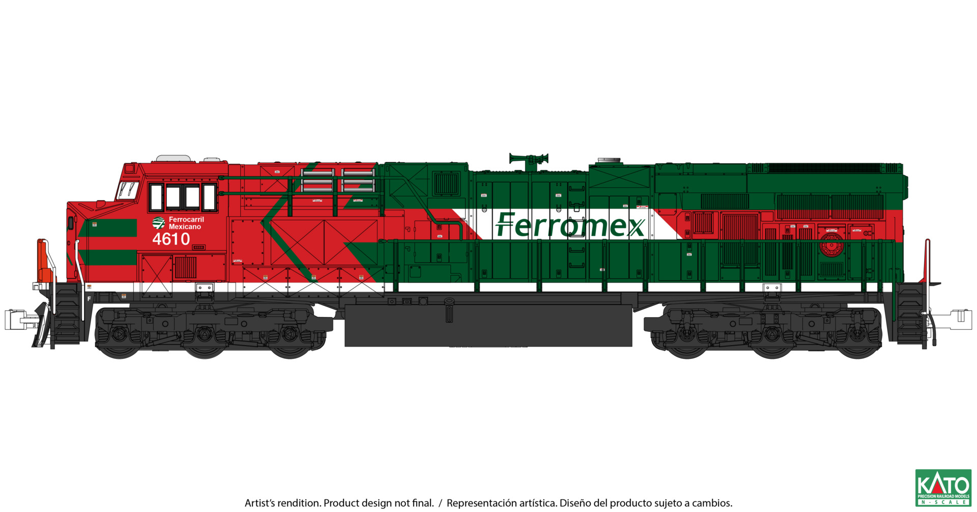 176-8974 Ferromex Diesellok GE ES44AC Ep.6 #4634