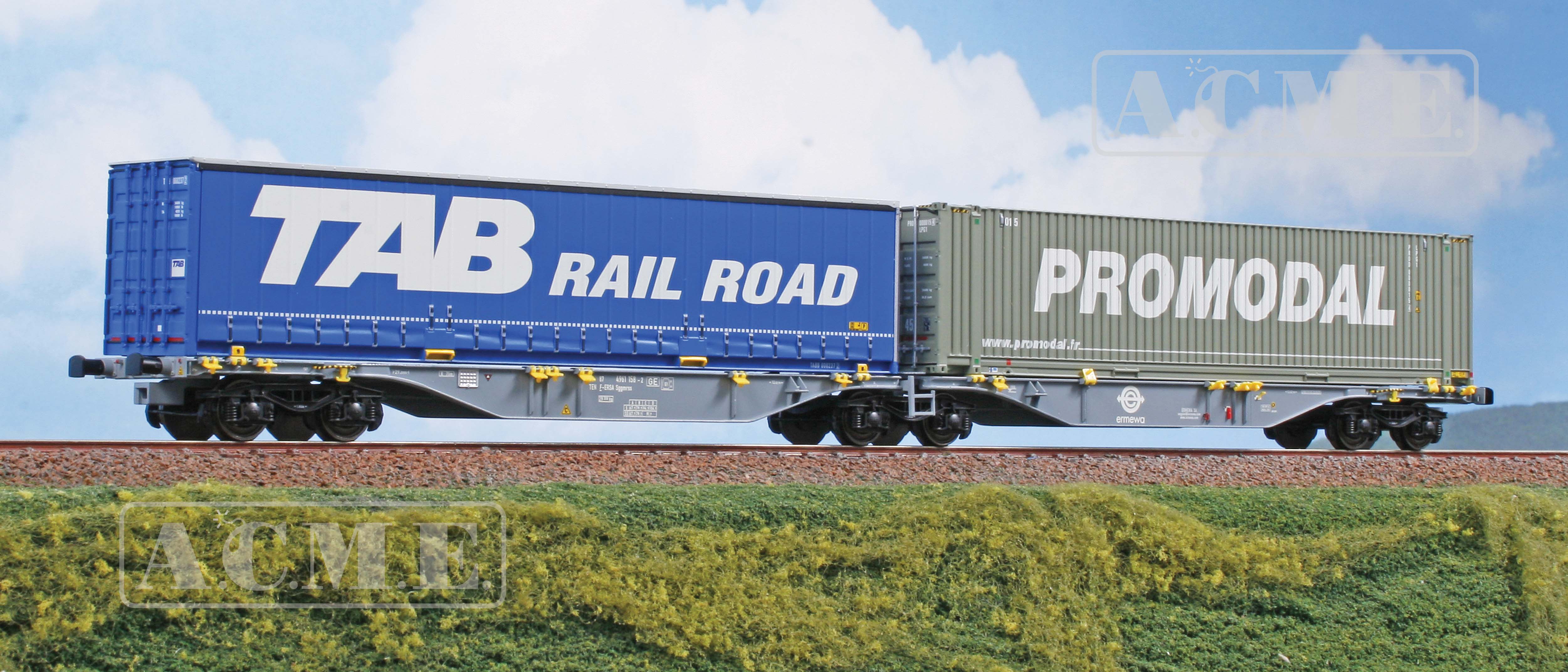 ACME 40496 Ermewa Containerwagen Sggmrss 90 Ep.6