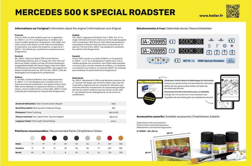 Heller 80710 500 K Special Roadster